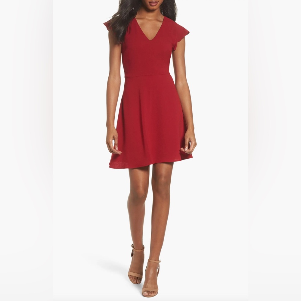 Charles Henry Fit & Flare Dress